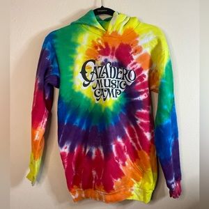 Rainbow Tye Die Hoodie Kids Size L